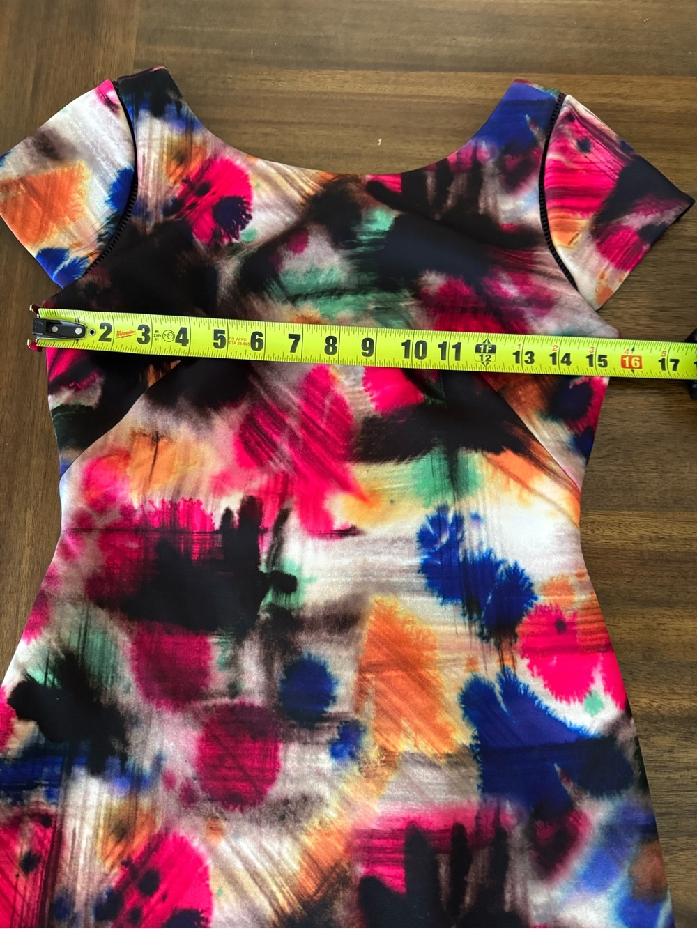 Milly Multicolor Abstract Print Mini Dress - Picture 7 of 8